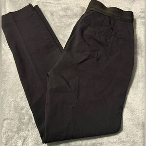 Zara Straight Leg Pants | Black | Extra Small | Stretchy | Elastic Band
